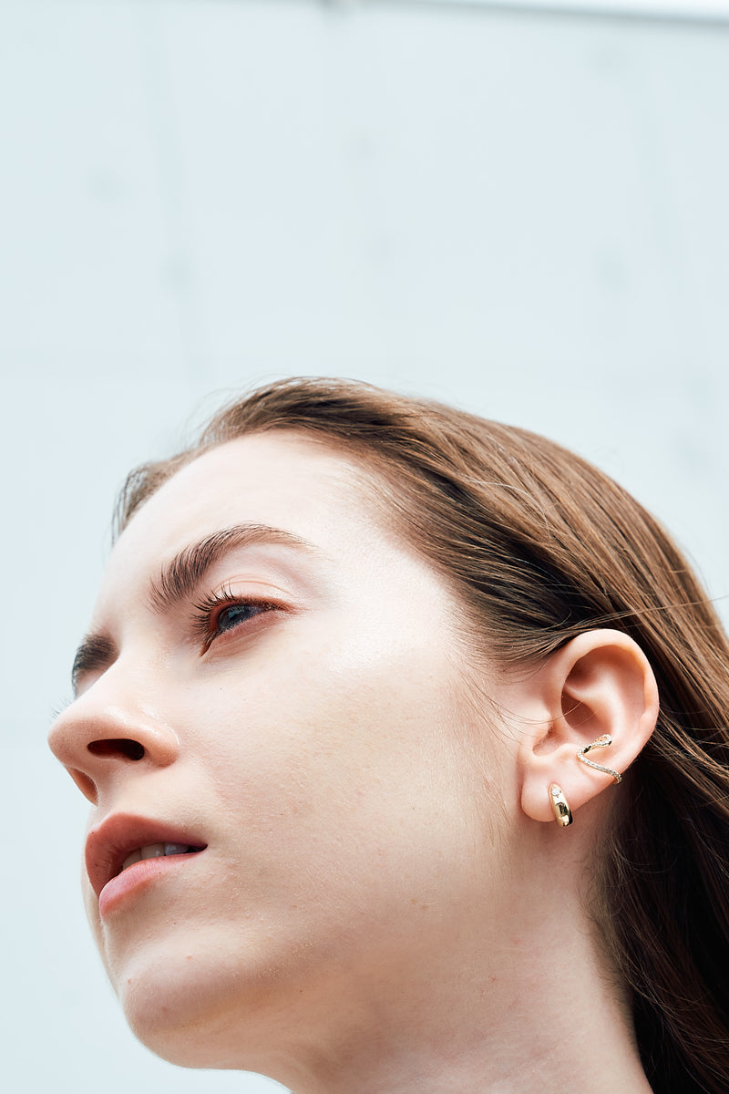 Drop Hoop Earring S - PRMAL