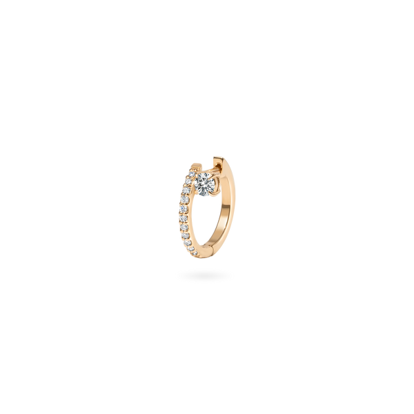 Glacier Floating Round Hoop Earring - PRMAL