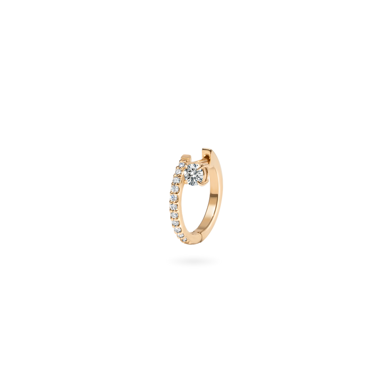 Glacier Floating Round Hoop Earring - PRMAL