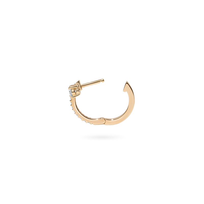 Glacier Floating Round Hoop Earring - PRMAL