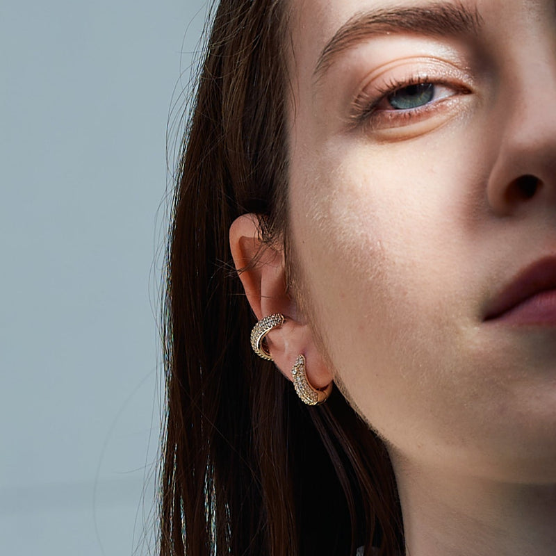 Dome Pave Ear Cuff - PRMAL