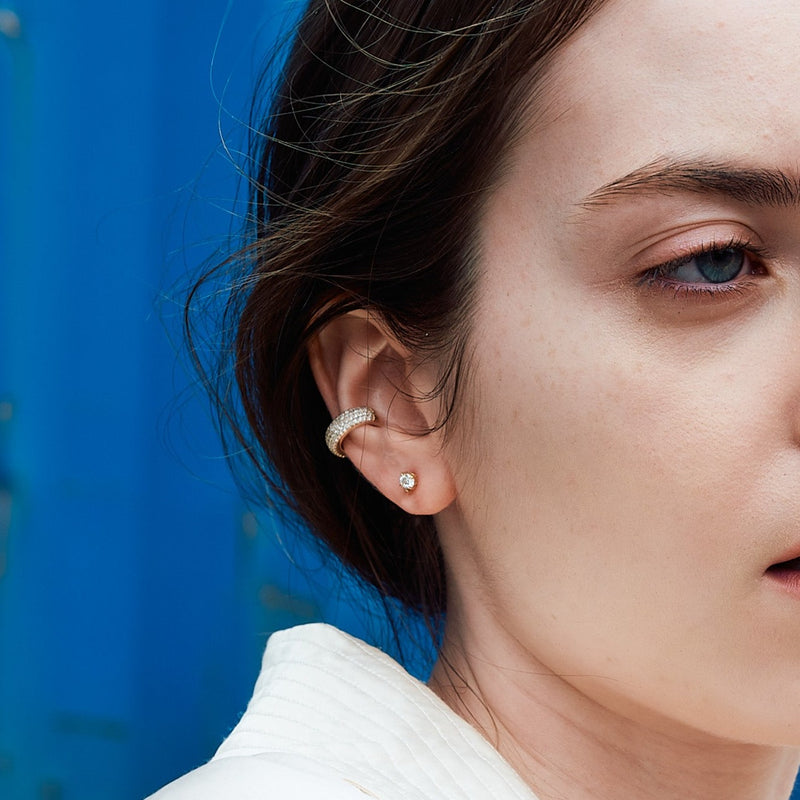 Dome Pave Ear Cuff - PRMAL