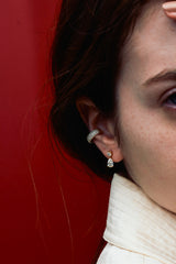 Pear Drop Diamond Earring - PRMAL