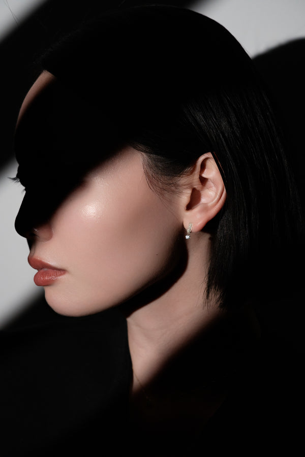 Dome Ray Diamond Earring [PRMAL × Sarah Iwata] - PRMAL