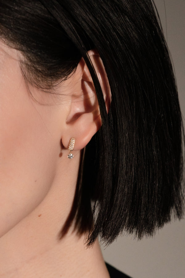 Dome Ray Diamond Earring [PRMAL × Sarah Iwata] - PRMAL
