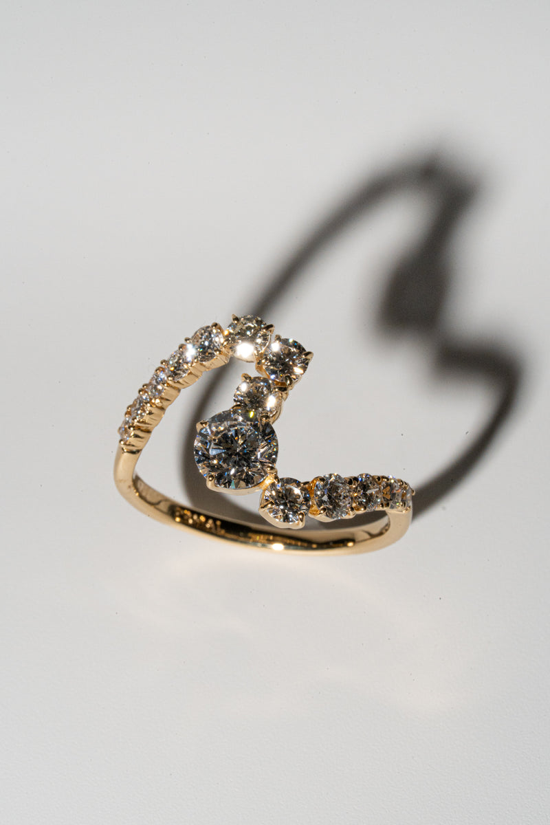 Infinity Massive Wave Diamond Ring - PRMAL