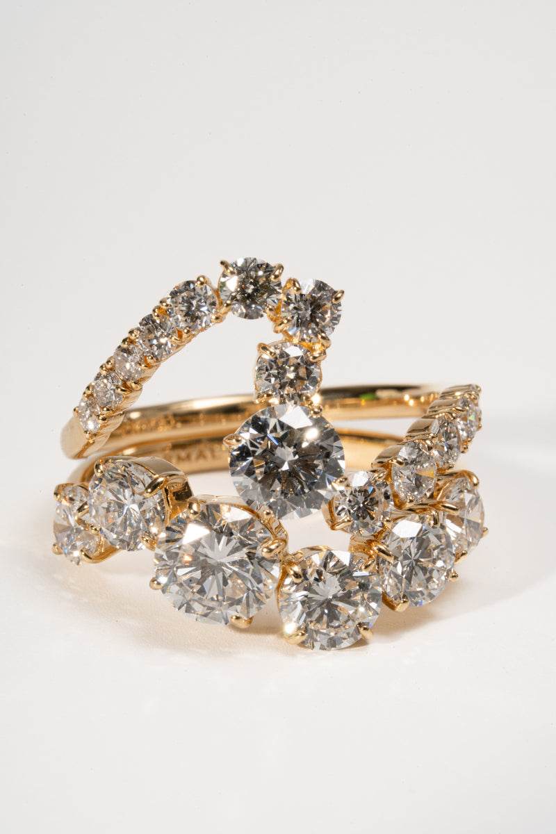 Infinity Massive Wave Diamond Ring - PRMAL