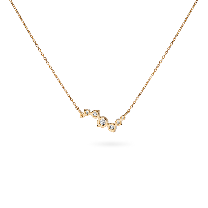 Lapse Diamond Wave Necklace - PRMAL
