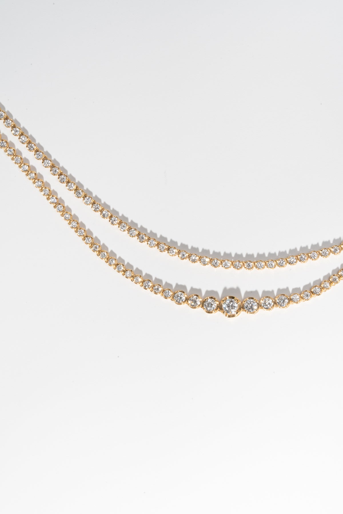 3ct Gravity Tennis Necklace - PRMAL