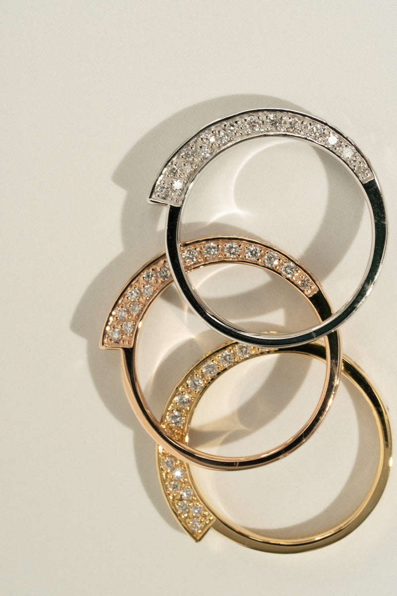 Glacier Arc Pave Ring - PRMAL
