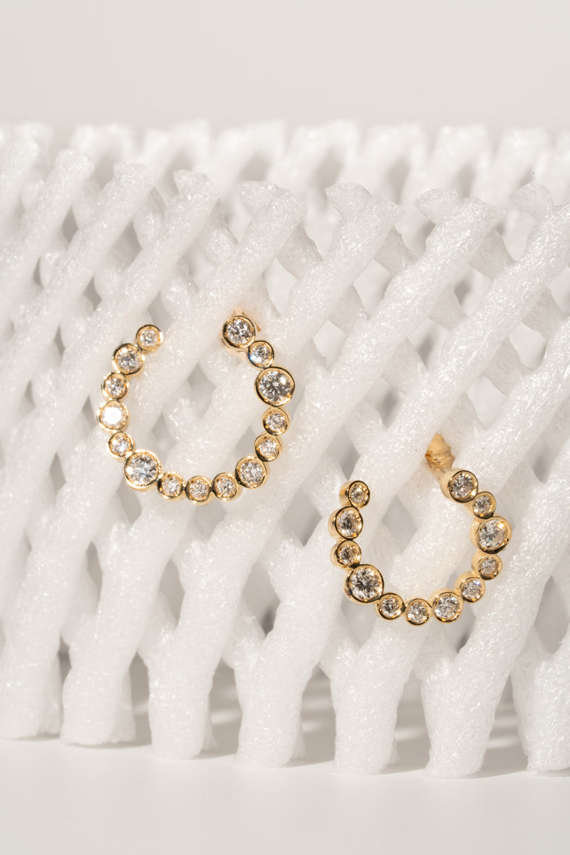 Bubble Circle Earring M - PRMAL