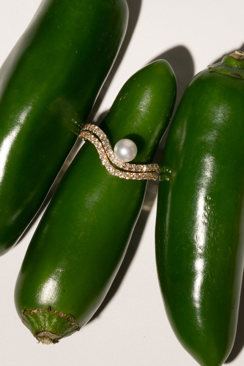 Pearl Wave Ring - PRMAL