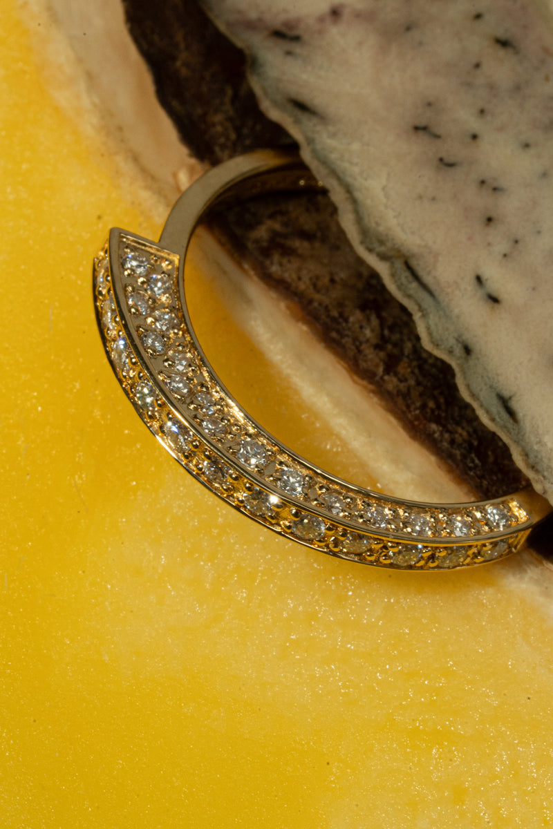 Glacier Arc Pave Ring - PRMAL