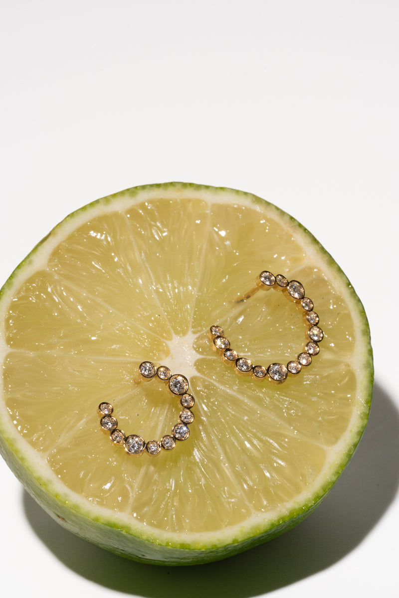 Bubble Circle Earring M - PRMAL