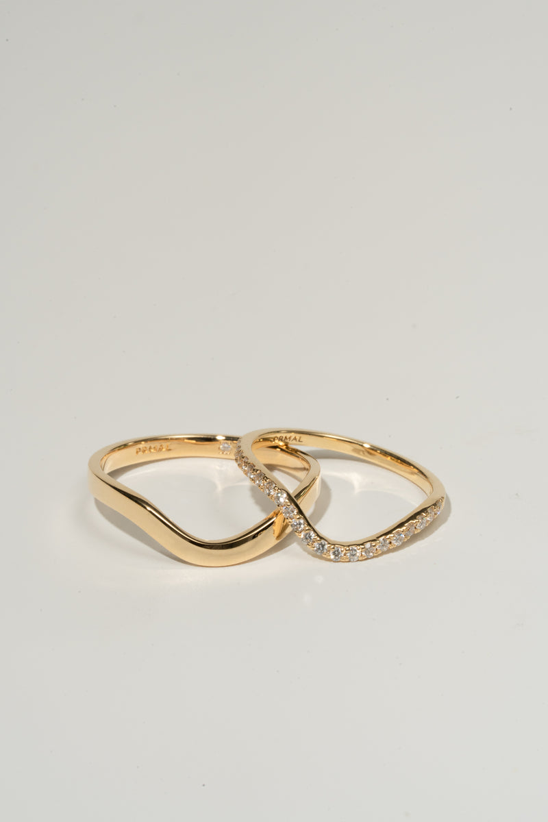 Patra Wave Gold Ring - PRMAL