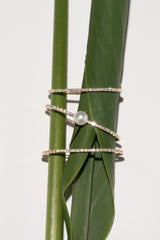 Petite Pearl Double Finger Ring - PRMAL