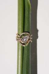 Infinity Pear Twin Wave Ring [Bridal Edition] - PRMAL