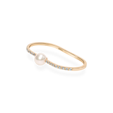 Petite Pearl Double Finger Ring - PRMAL