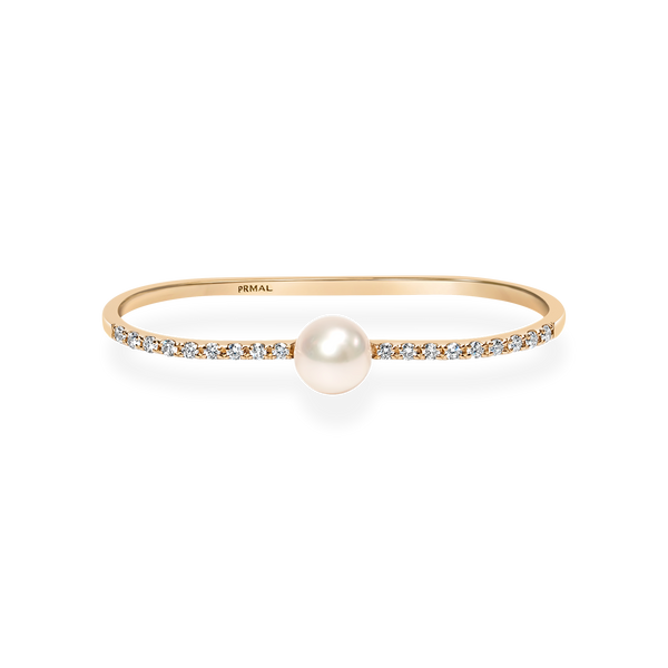 Petite Pearl Double Finger Ring - PRMAL