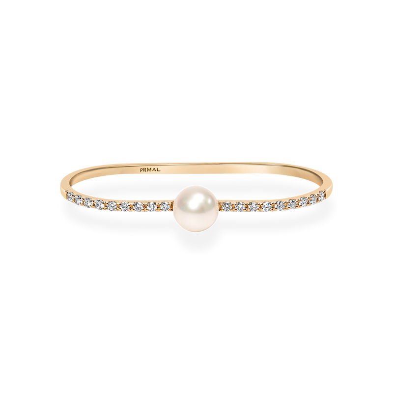 Petite Pearl Double Finger Ring - PRMAL