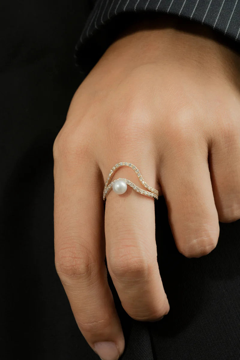 Pearl Wave Ring - PRMAL