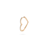 Heart Hoop Earring L - PRMAL