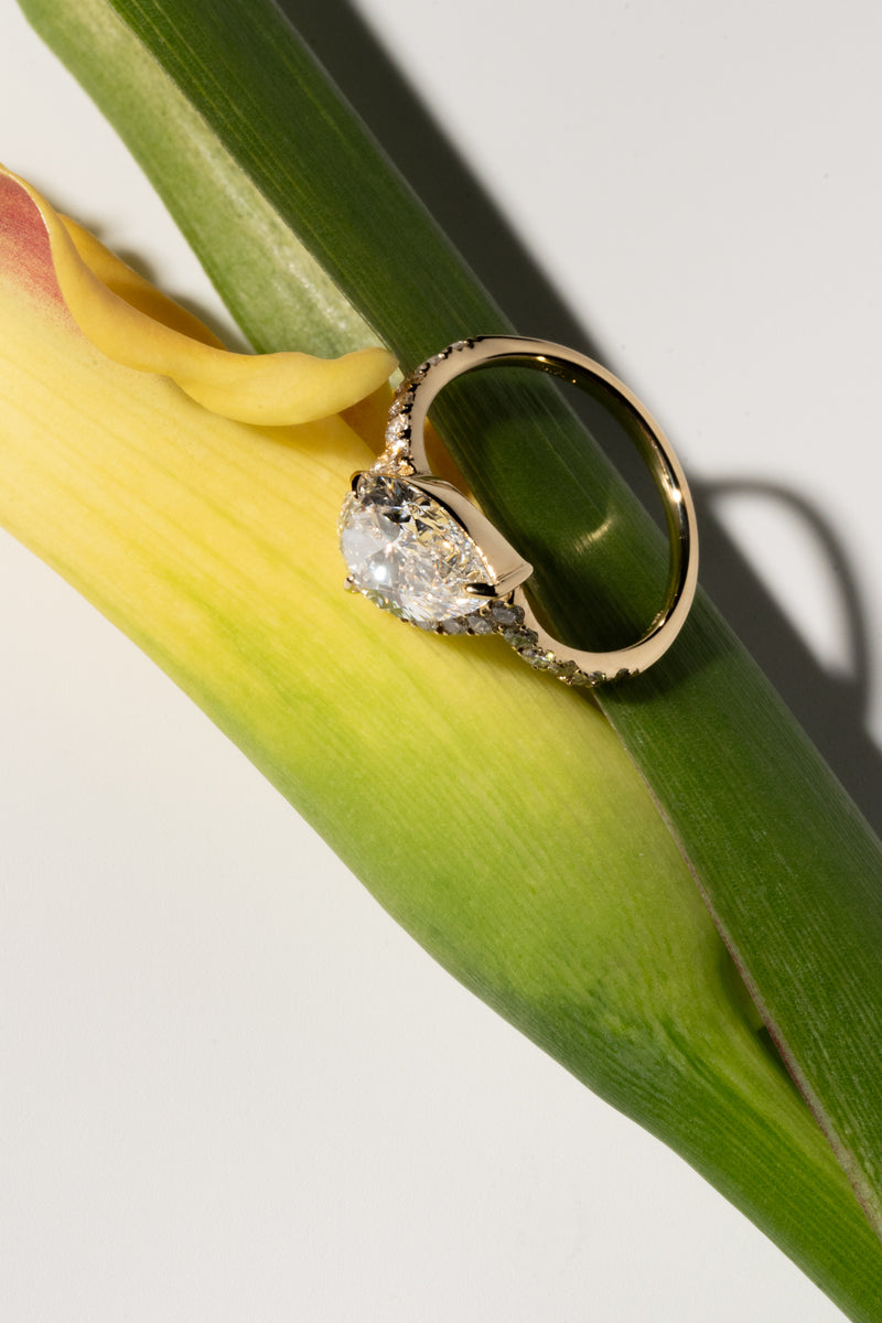 Infinity Pear Twin Wave Ring - PRMAL