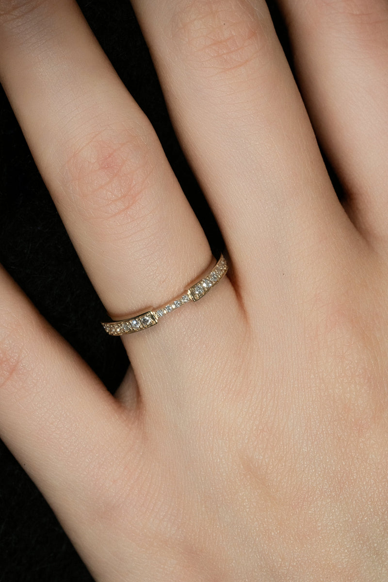 Silfra Pave Band Ring [Bridal Edition] - PRMAL