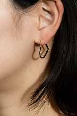 Heart Hoop Earring L - PRMAL