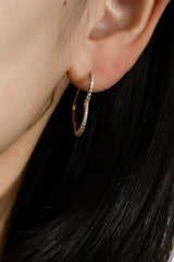Heart Hoop Earring L - PRMAL