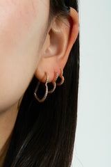 Heart Hoop Earring L - PRMAL