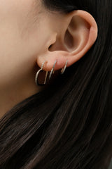 Heart Hoop Earring L - PRMAL