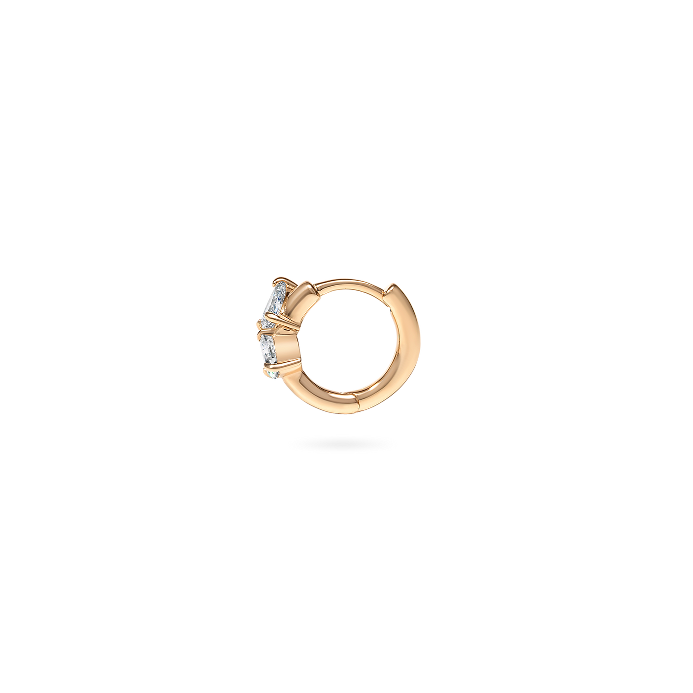 Duo Pear Hoop Earring - PRMAL