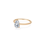 Alta Solitaire Plain Ring [Pear] - PRMAL