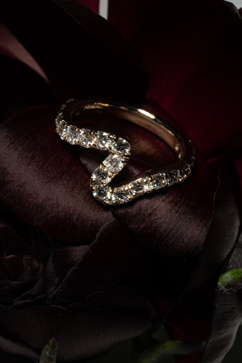 Sync Wave Pinky Ring - PRMAL