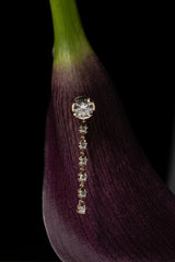 Tennis Chain Drop Earring - PRMAL