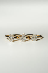 Alta Solitaire Plain Ring [Oval] - PRMAL