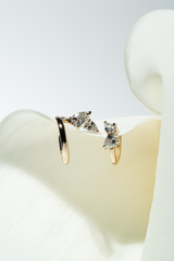 Duo Pear Hoop Earring - PRMAL