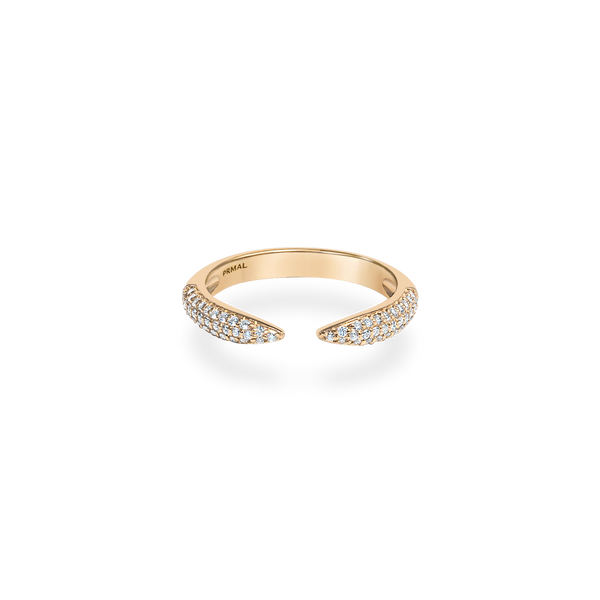 Pave Dome Open Ring [Bridal Edition] - PRMAL
