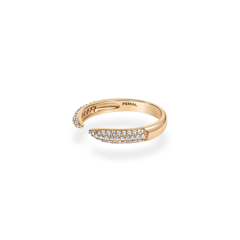 Pave Dome Open Ring - PRMAL