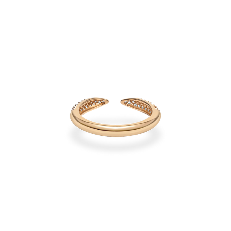 Pave Dome Open Ring - PRMAL