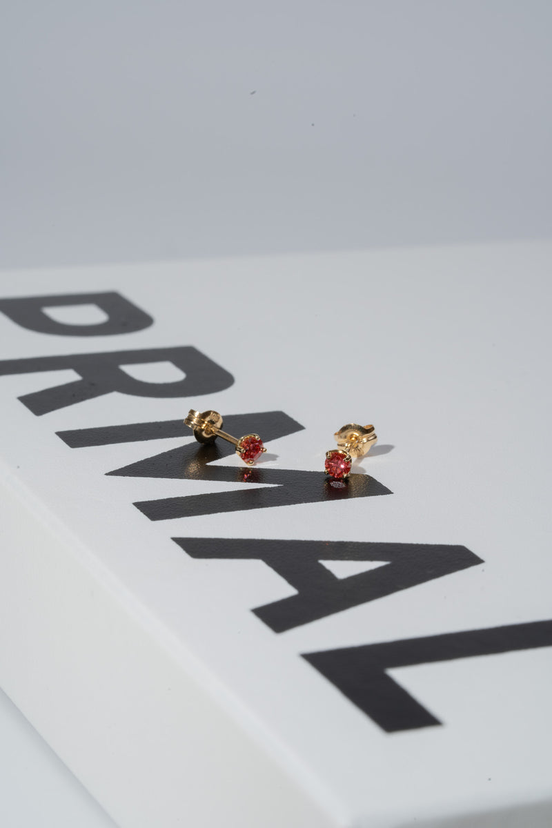 0.1ct Solitaire Pink Diamond Stud