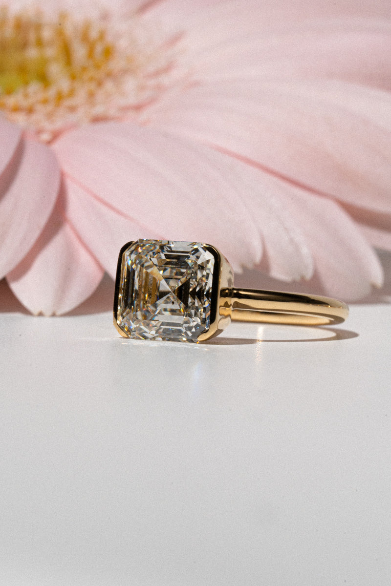 Infinity Clamp Ring [Asscher] - PRMAL