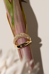Pave Wave Dome Ring - PRMAL