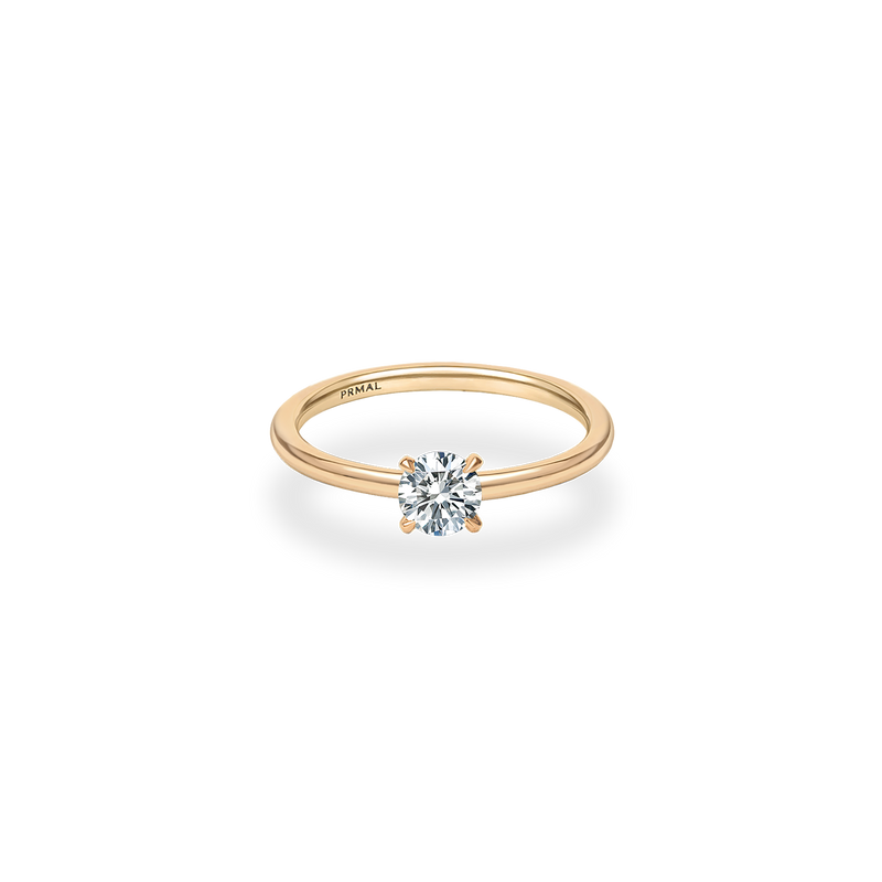 Alta Solitaire Plain Ring - PRMAL