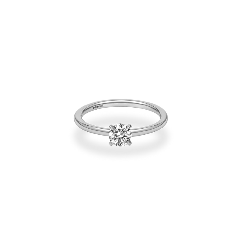 Alta Solitaire Plain Ring - PRMAL