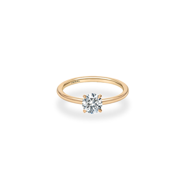 Alta Solitaire Plain Ring - PRMAL