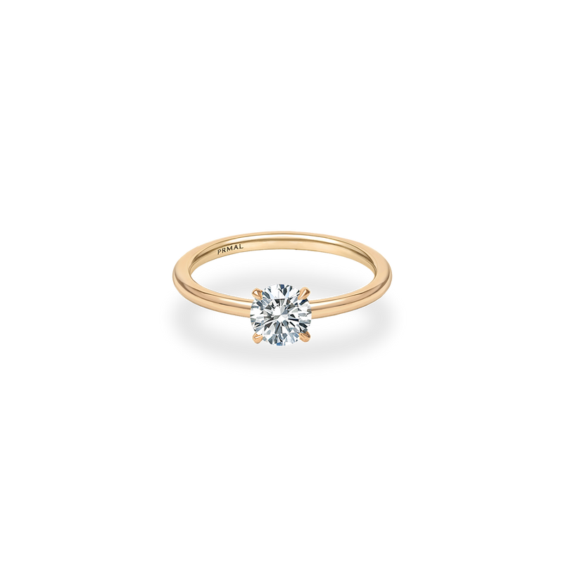 Alta Solitaire Plain Ring - PRMAL