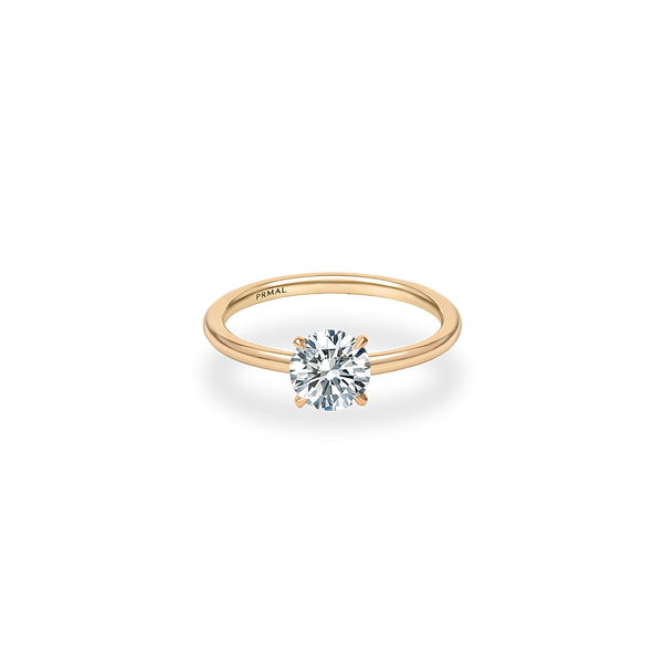 Alta Solitaire Plain Ring - PRMAL
