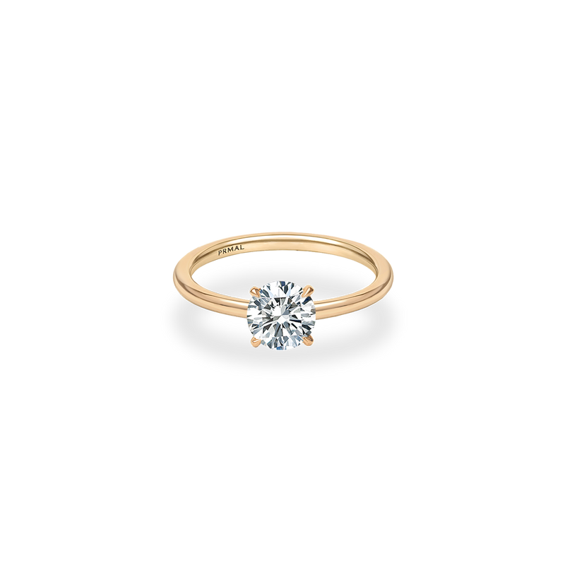 Alta Solitaire Plain Ring - PRMAL
